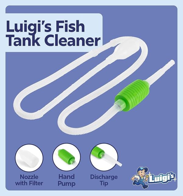 Luigi's Fish Tank Cleaner - Gravel Pump Vacuum for Aquarium - Image 7