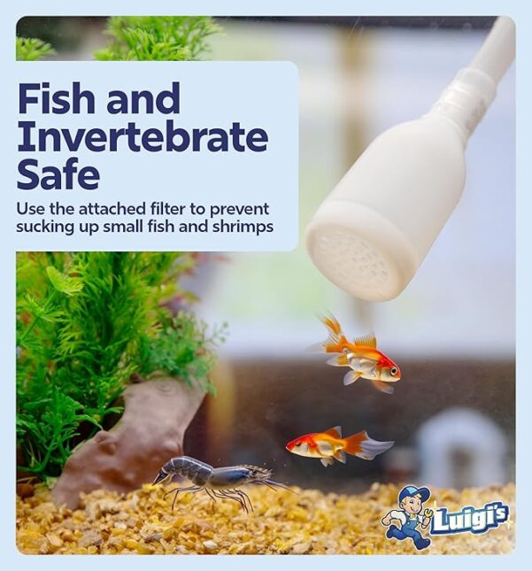 Luigi's Fish Tank Cleaner - Gravel Pump Vacuum for Aquarium - Image 2