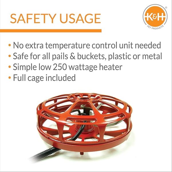 K&H Pet Products Submersible Ultimate Pail & Bucket Water Deicer, 250 Watts - Image 3
