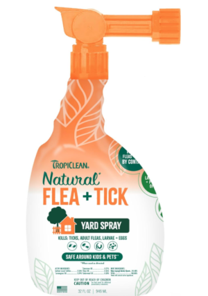 TropiClean Natural Maximum Strength Flea & Tick Yard Spray – 32 oz