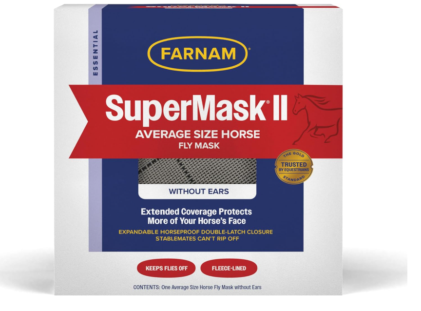 Farnam SuperMask II Horse Fly Mask (Without Ears) – Average Size - Image 2